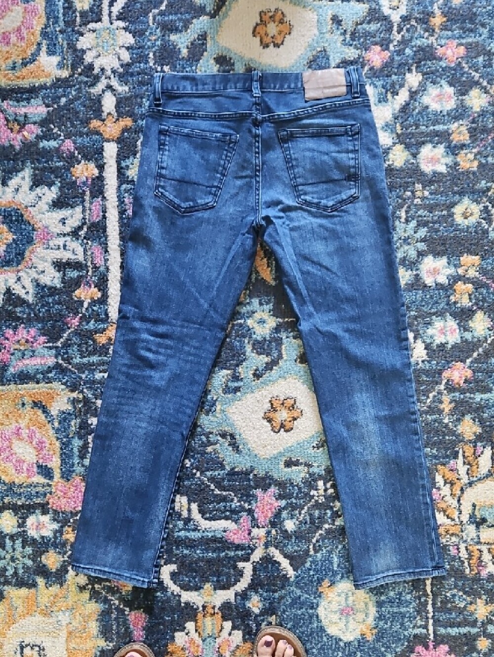 Aeropostale Women's Slim Straight Dark Blue Jeans Size 30 - Picture 4 of 8